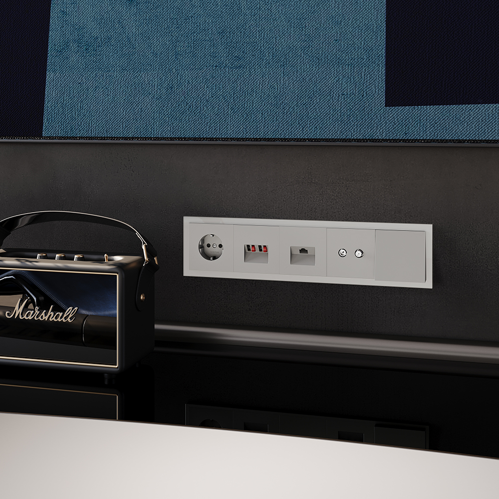 Рамка на 5 постов Voltum S70 VLS110503 (кашемир, стекло)