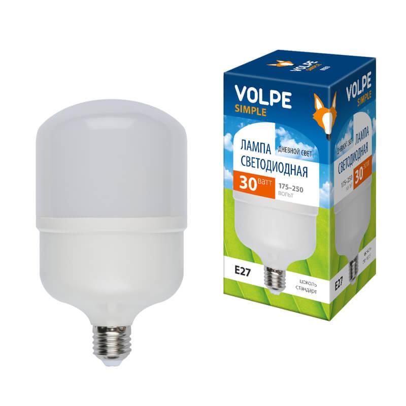 Лампа LED сверхмощная (UL-00002942) Volpe E27 30W (260W) 6500K LED-M80-30W/DW/E27/FR/S Лампа LED сверхмощная (UL-00002942) Volpe E27 30W (260W) 6500K LED-M80-30W/DW/E27/FR/S