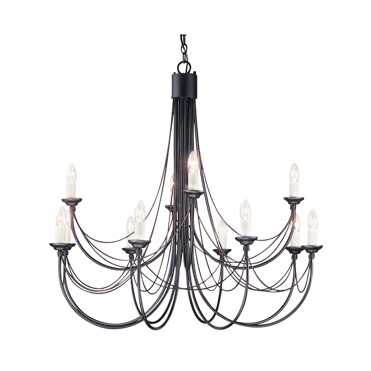 Подвесная люстра Elstead Lighting CB12-BLACK Подвесная люстра Elstead Lighting CB12-BLACK