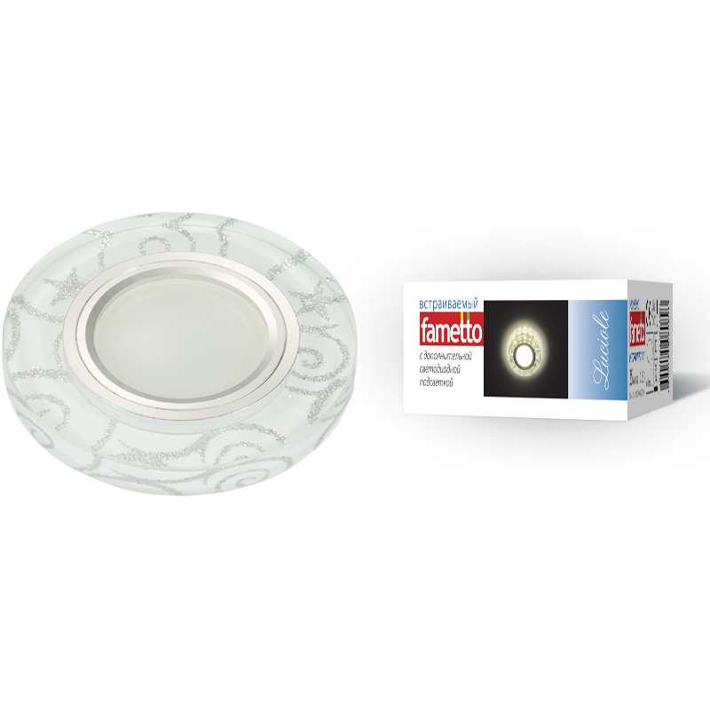 Встраиваемый светильник Fametto Luciole DLS-L202 GU5.3 CHROME/WHITE Встраиваемый светильник Fametto Luciole DLS-L202 GU5.3 CHROME/WHITE