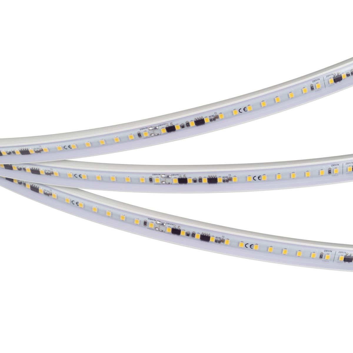 Светодиодная герметичная лента Arlight ARL-PV-A120-15mm 230V Warm3000 (15 W/m, IP65, 50m) 054700