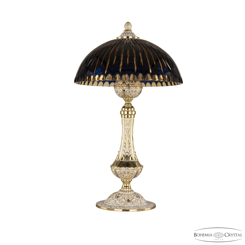 Настольная лампа Bohemia Ivele Crystal Florence 71100L/25 GW Amber-Blue/H-1K