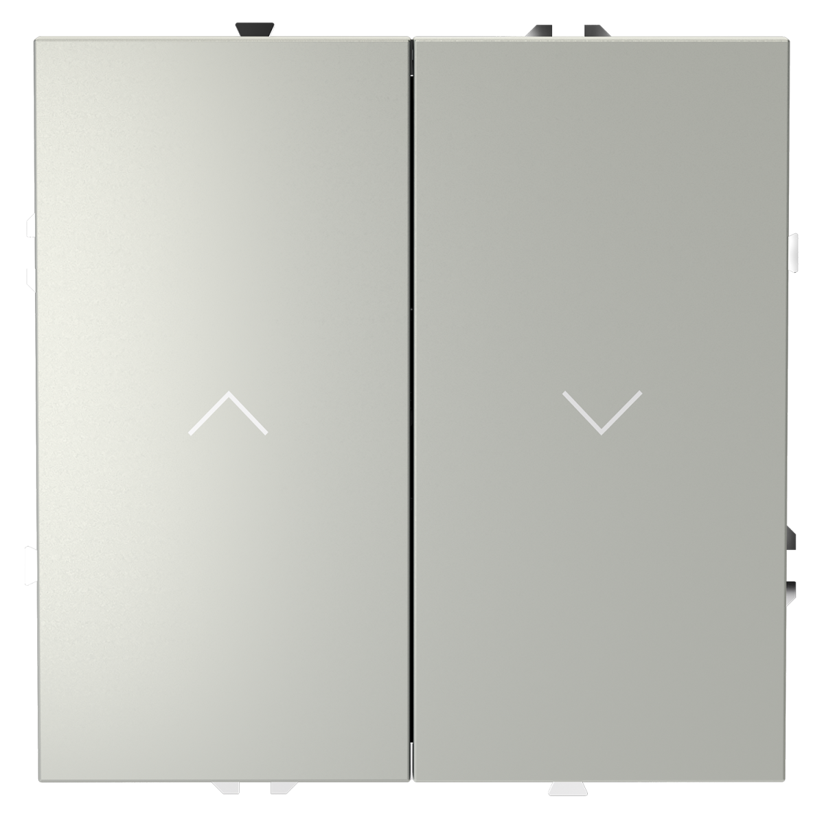 Выключатель встраиваемый Voltum S70 для жалюзи 10А, (сталь) VLS020705