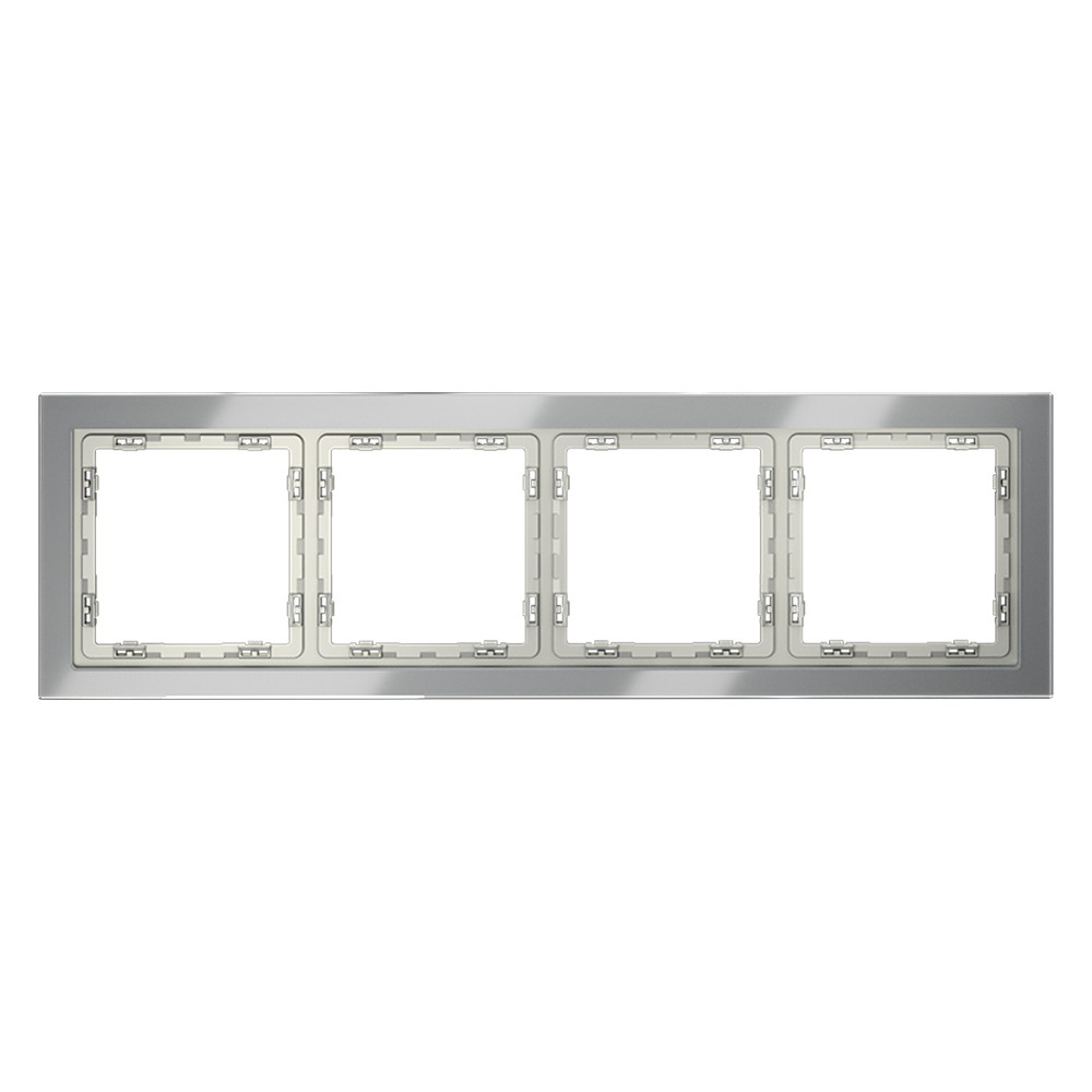 Рамка на 4 поста Voltum S70 VLS110405 (сталь, стекло)