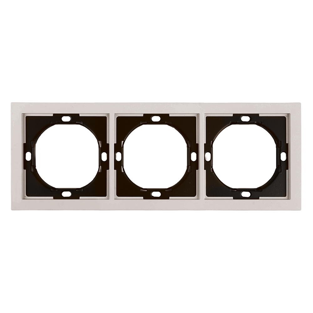 Рамка 3-местная Stekker Мия PFR00-3003-08 пудровый жемчуг 50488