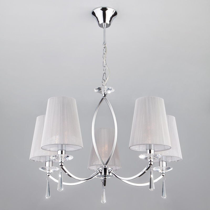 Подвесная люстра Eurosvet Valery 60079/5 хром Подвесная люстра Eurosvet Valery 60079/5 хром