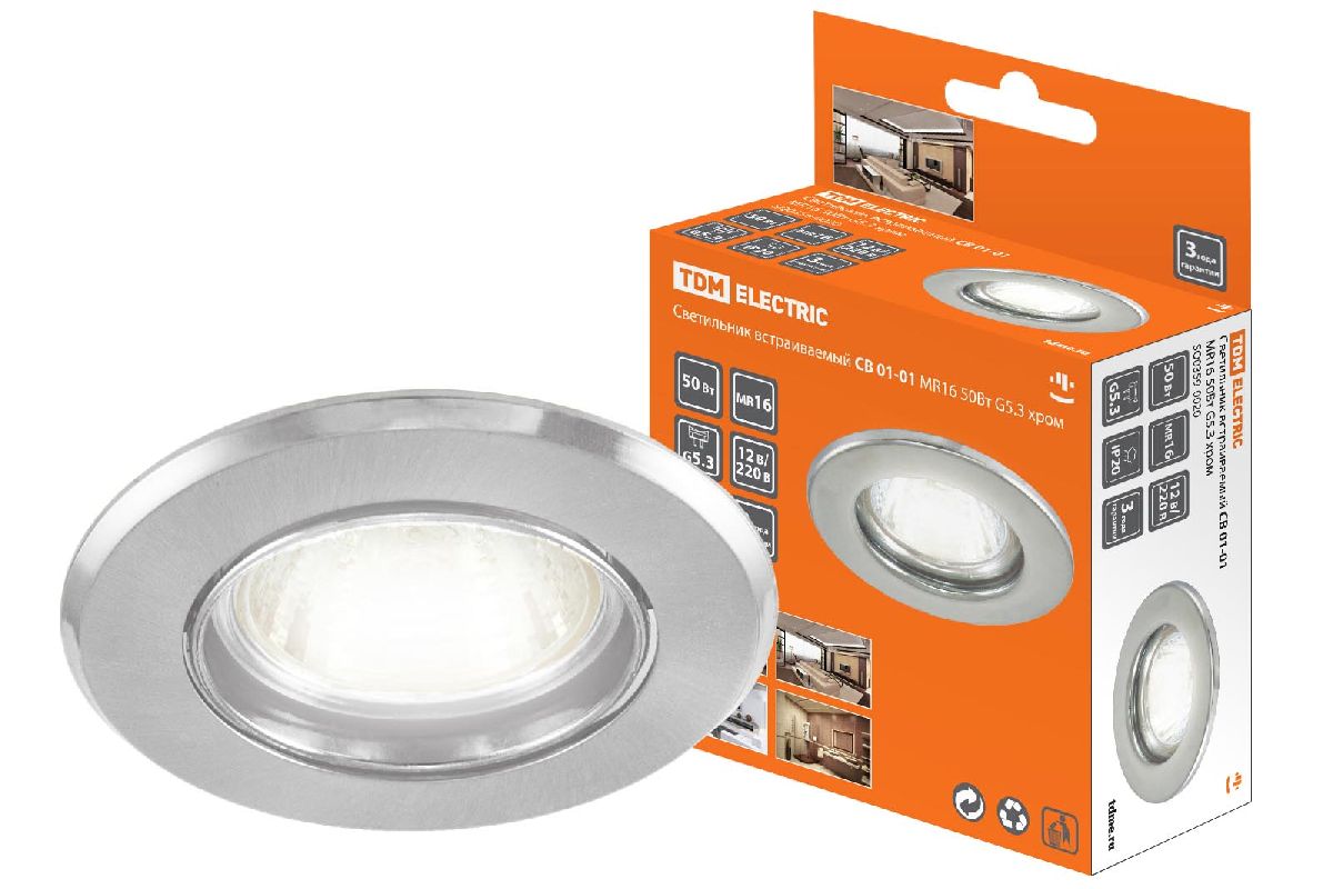Встраиваемый светильник TDM Electric СВ 01-01 SQ0359-0020 Встраиваемый светильник TDM Electric СВ 01-01 SQ0359-0020