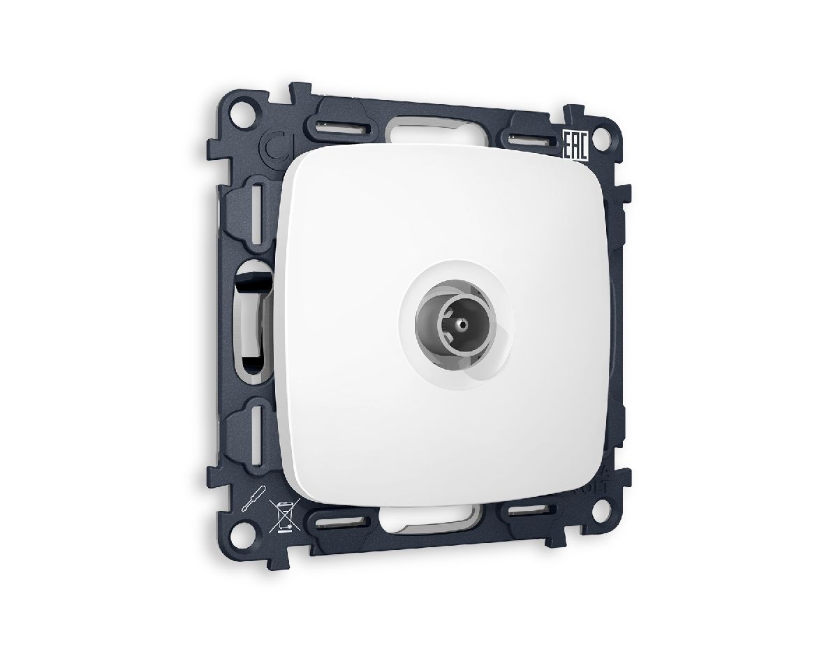 Комплект механизма TV розетки проходной 5-1000 MHz 4dB Ambrella Volt Omega MO133030