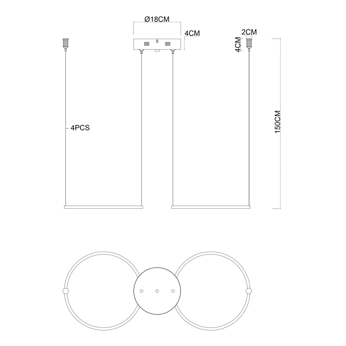 Потолочная чаша Favourite Canopy 4591-180-2CH