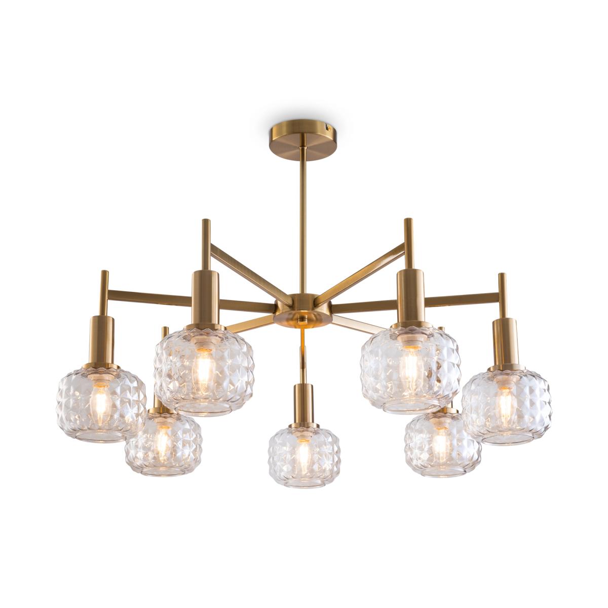 Люстра на штанге Freya Fero FR5366CL-07BS