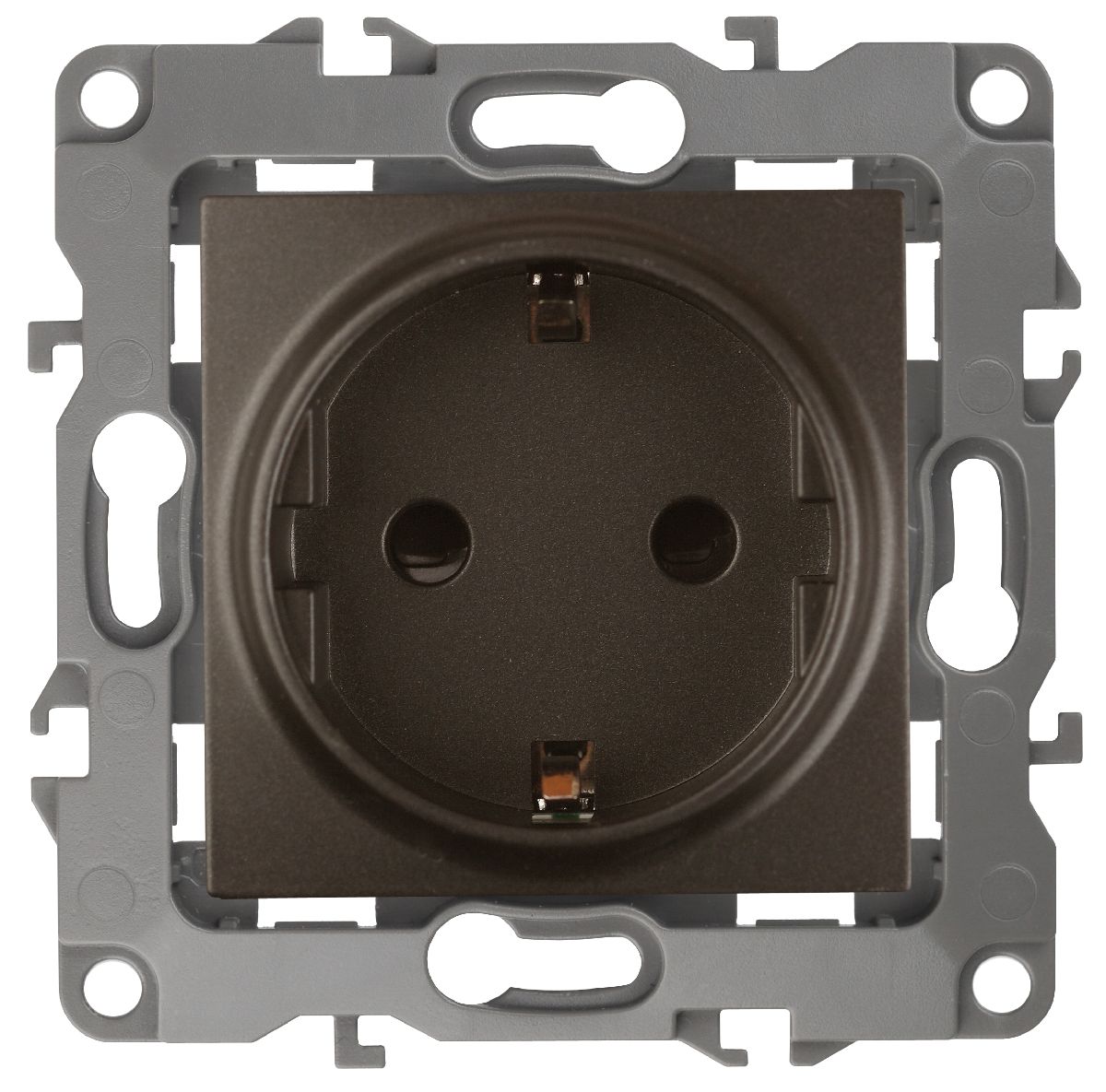 Розетка 2P+E Schuko со шторками Эра 12-2102-13 Б0019324