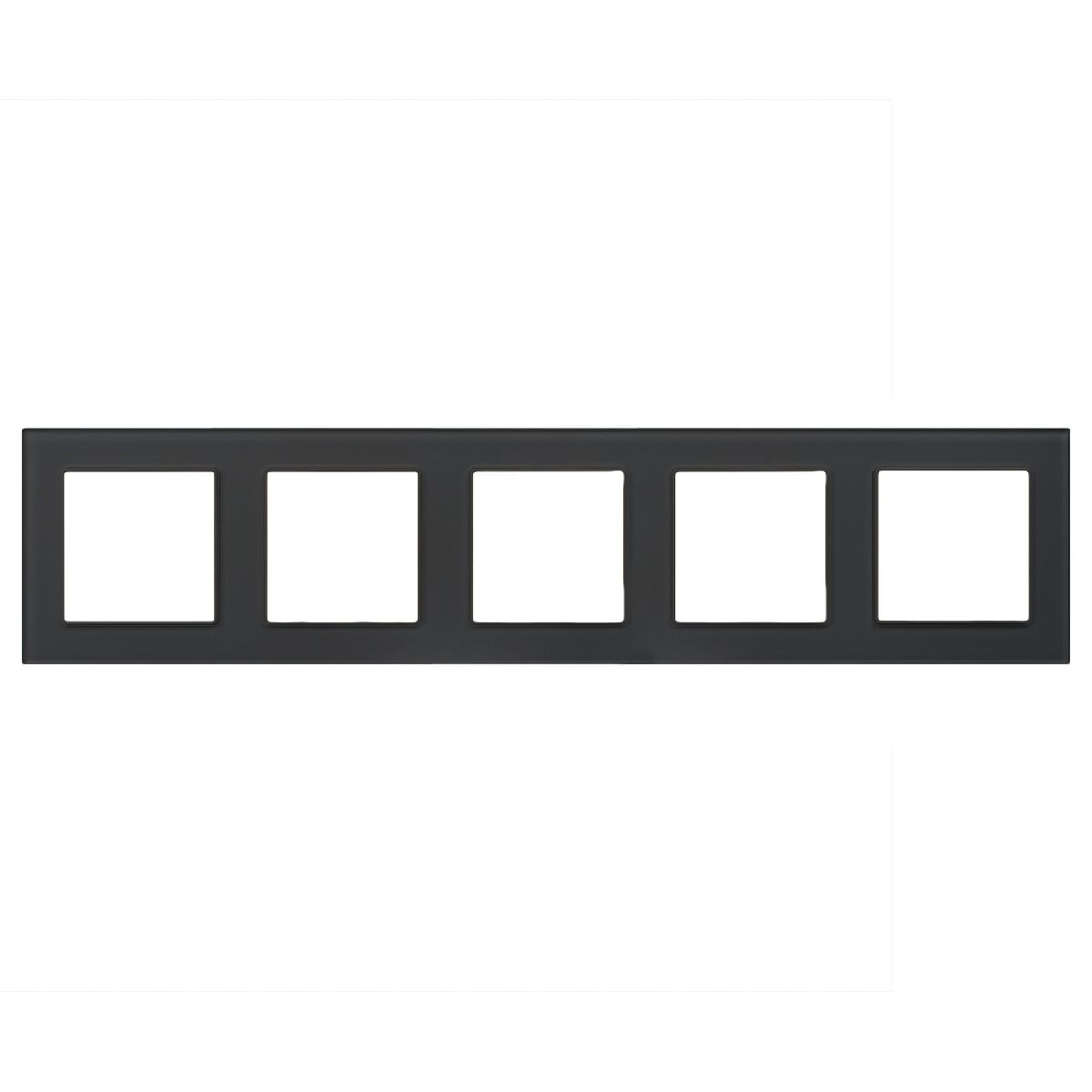 Рамка на 5 постов Arlight FRM-GLARE-GS-5-BK 043806