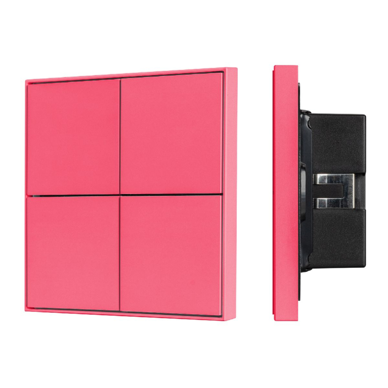 Кнопочная панель Arlight KNX-304-23-IN Rose Red BUS, Frame 039668 Кнопочная панель Arlight KNX-304-23-IN Rose Red BUS, Frame 039668