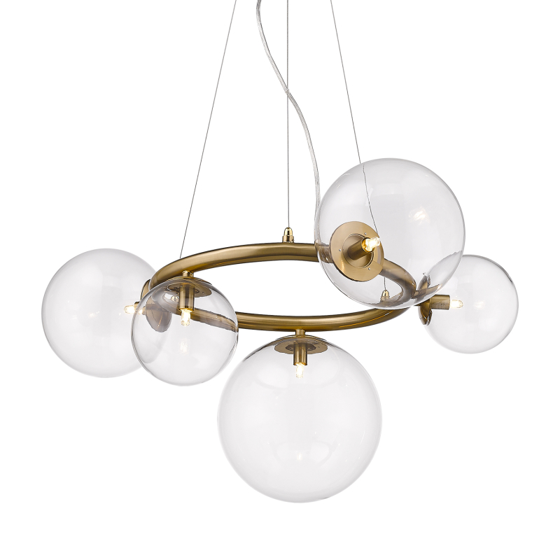 Подвесная люстра Delight Collection Puppet P68092-5 brass Подвесная люстра Delight Collection Puppet P68092-5 brass