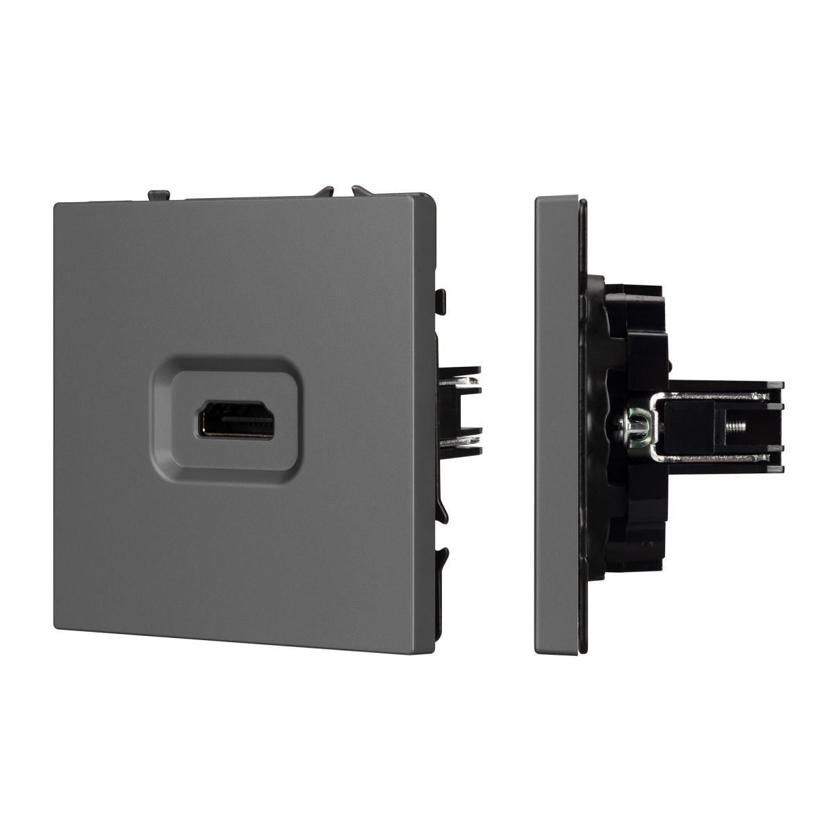 Розетка HDMI софт-тач серый базальт Arlight SCT-MHD1-SFPL-GR 061844(1)