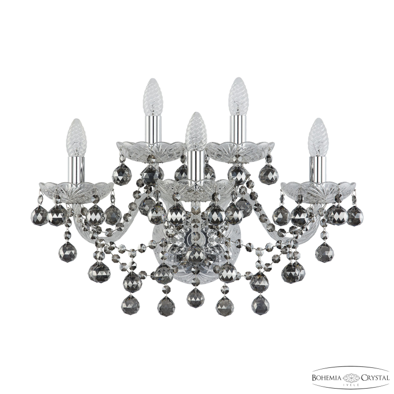 Бра Bohemia Ivele Crystal 1409B/3+2/195/XL Ni R731 Бра Bohemia Ivele Crystal 1409B/3+2/195/XL Ni R731