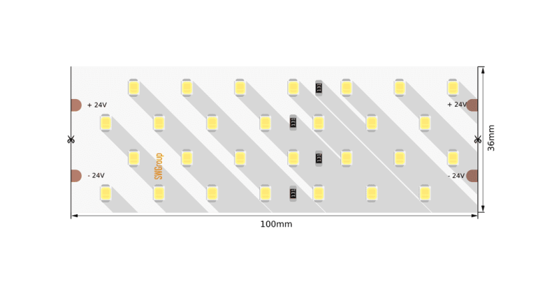 Светодиодная лента SWG SWG2P280-24-26-NW-20 005079 Светодиодная лента SWG SWG2P280-24-26-NW-20 005079