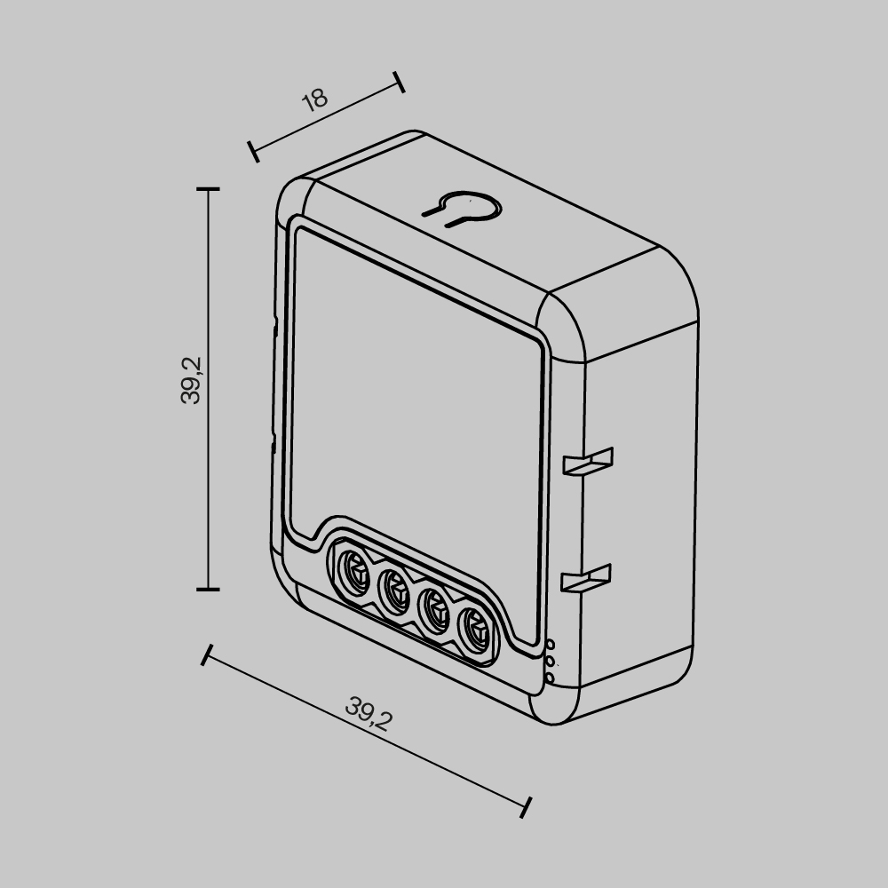 Wi-Fi выключатель одноканальный Maytoni Lighting control MS007