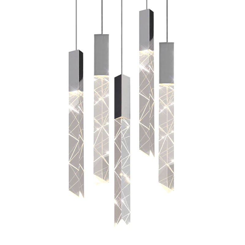Подвесной светильник Delight Collection Trinity OM8201013-5 chrome Подвесной светильник Delight Collection Trinity OM8201013-5 chrome