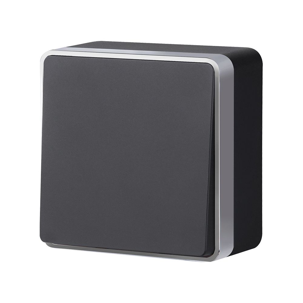 Выключатель одноклавишный проходной Werkel Gallant (черный с серебром) W5012034 4690389164095 a051164