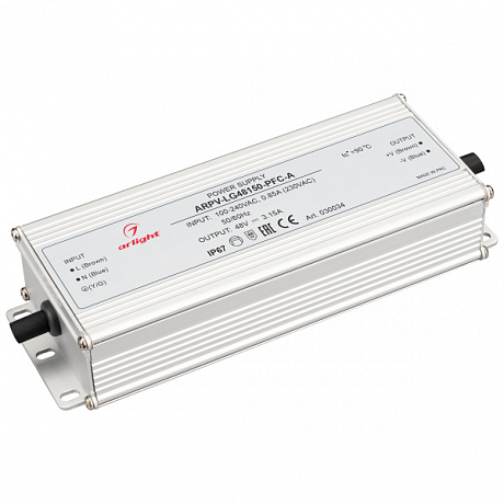Блок питания Arlight ARPV-LG48150-PFC-A 48V 150W IP67 3,15A 030034 Блок питания Arlight ARPV-LG48150-PFC-A 48V 150W IP67 3,15A 030034
