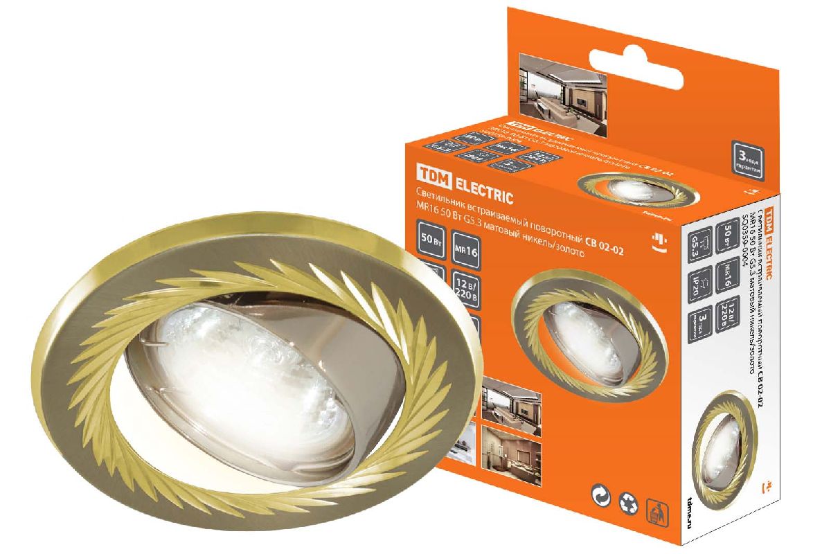 Встраиваемый светильник TDM Electric СВ 02-02 SQ0359-0004 Встраиваемый светильник TDM Electric СВ 02-02 SQ0359-0004