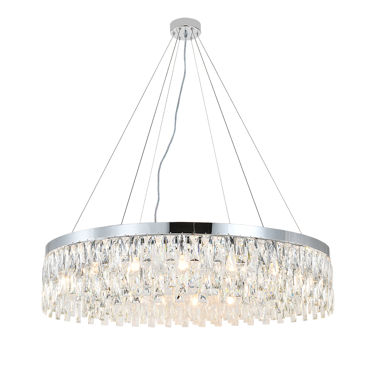 Подвесная люстра Indigo Anna 12029/18P Chrome V000498 Подвесная люстра Indigo Anna 12029/18P Chrome V000498
