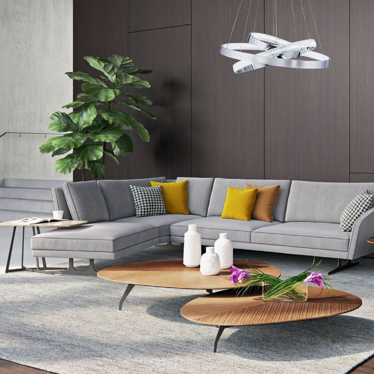 Подвесная люстра Eurosvet Posh 90176/3 хром a045418 Подвесная люстра Eurosvet Posh 90176/3 хром a045418