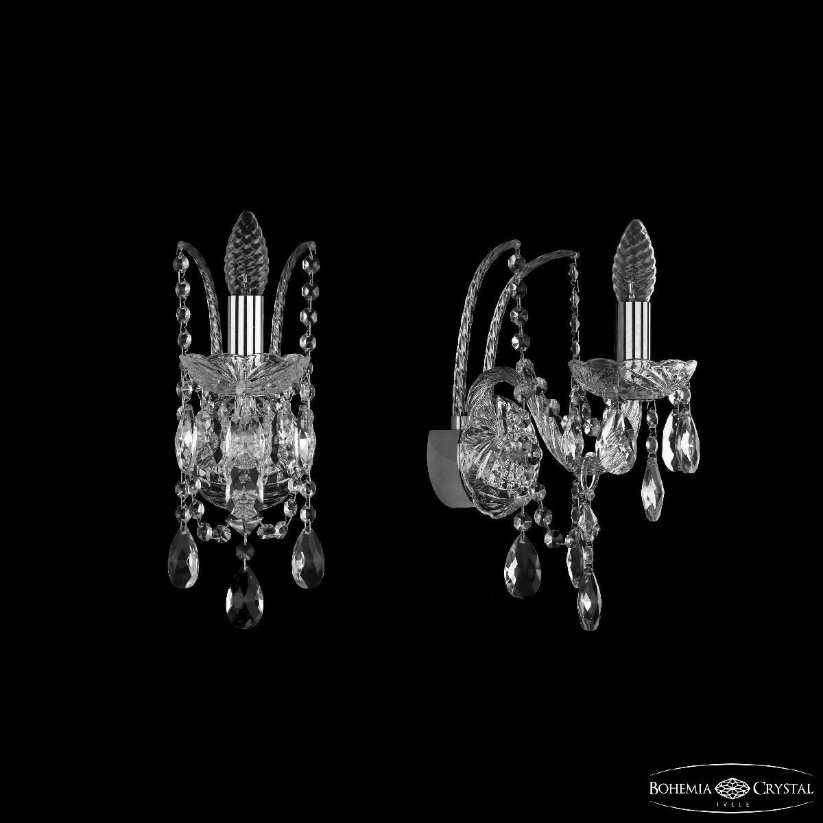 Бра Bohemia Ivele Crystal 1411B/1/141 Ni Бра Bohemia Ivele Crystal 1411B/1/141 Ni