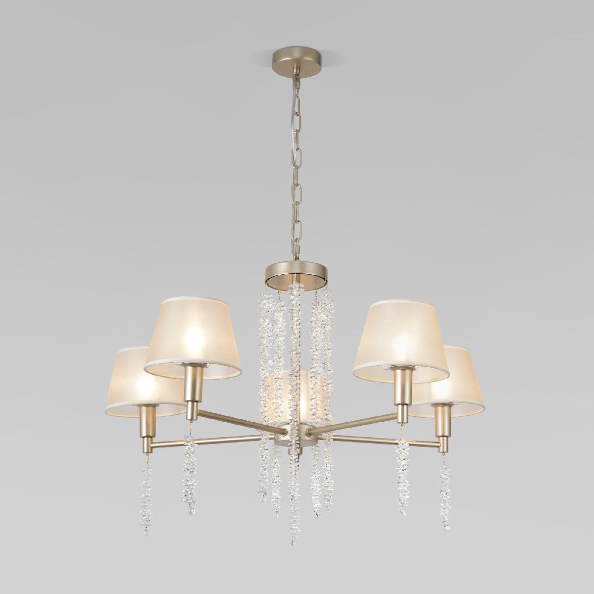 Подвесная люстра Eurosvet Charuel 60148/5 матовое золото a064944 Подвесная люстра Eurosvet Charuel 60148/5 матовое золото a064944