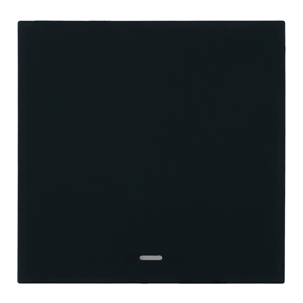 Выключатель 1-клавишный c индикатором (механизм) Stekker Мия 250В 10А RSW10-3101-05 черный бархат 50445