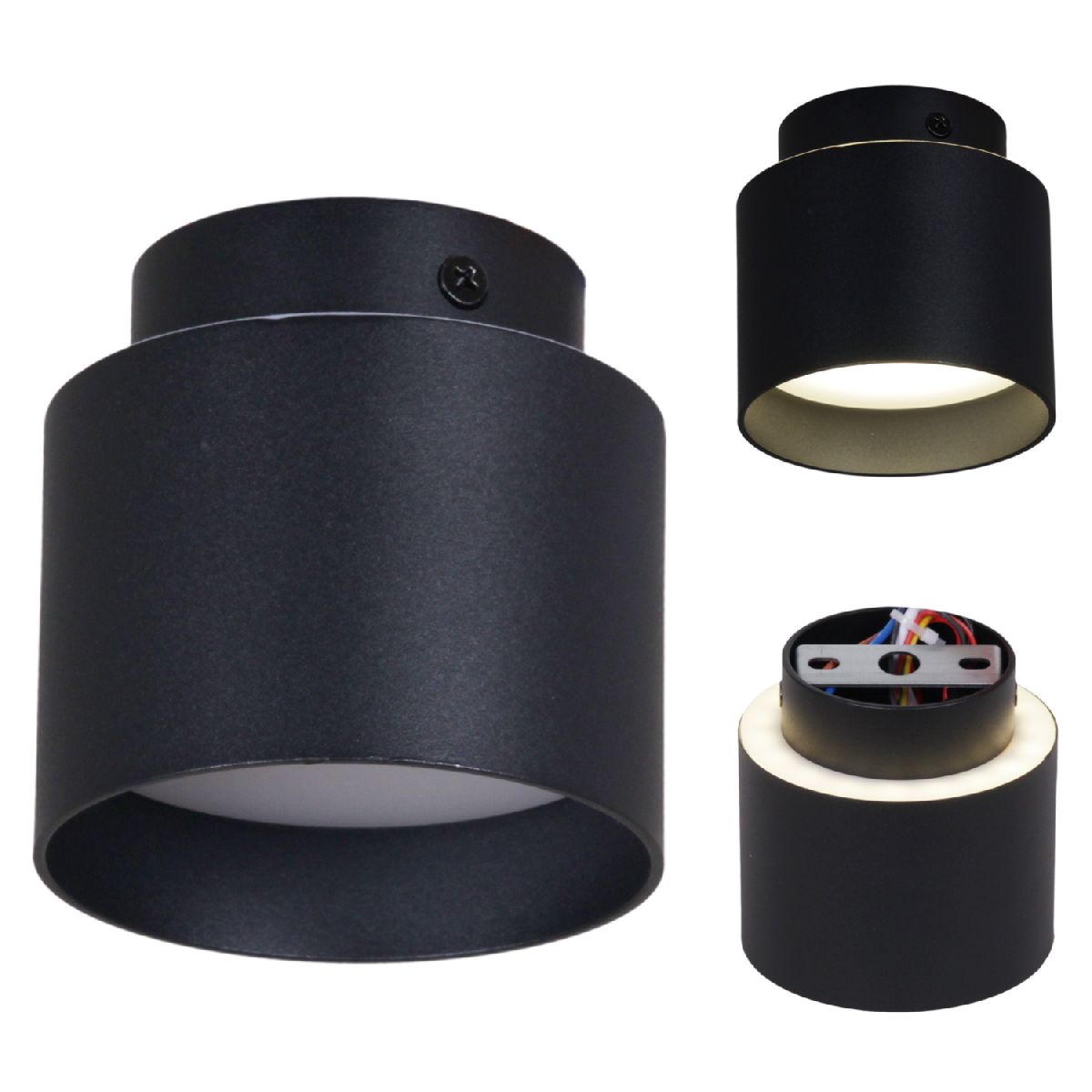 Накладной светильник Reluce 53006-9.5-001IL GX53+LED3W BK Накладной светильник Reluce 53006-9.5-001IL GX53+LED3W BK