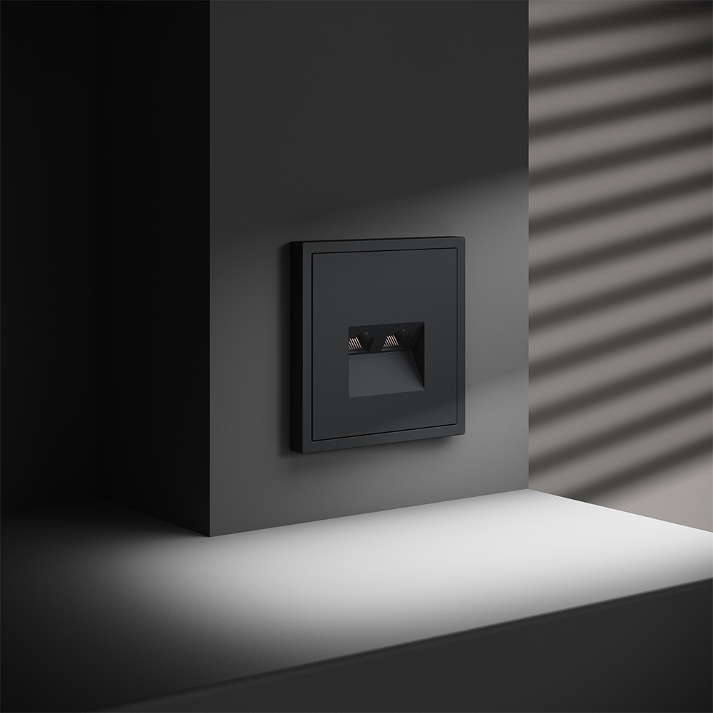 Розетка компьютерная двойная Voltum S70 VLS060207 (графит)