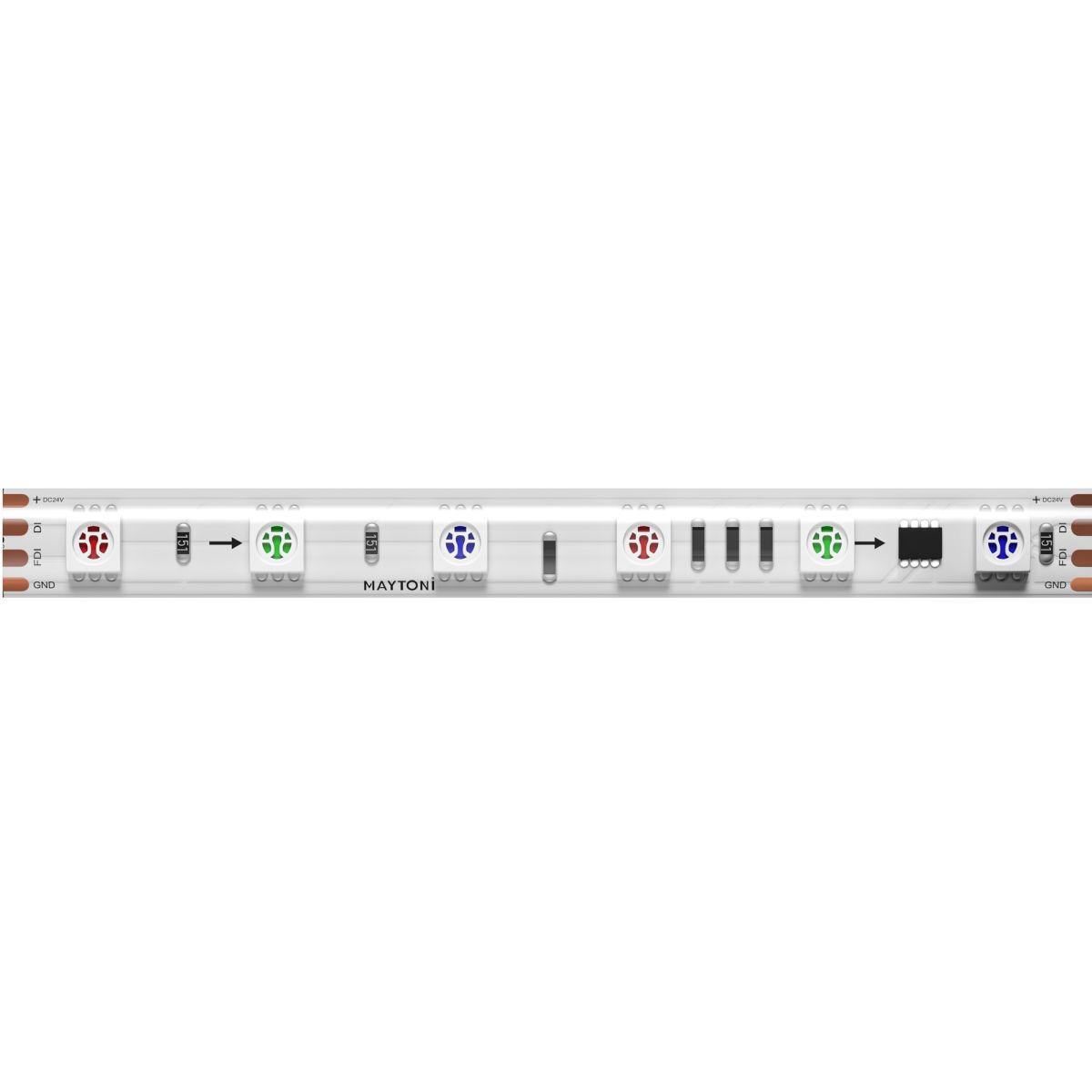 Светодиодная лента Maytoni Led Strip 24В 5050 14,4Вт/м RGB 5м IP65 201247 Светодиодная лента Maytoni Led Strip 24В 5050 14,4Вт/м RGB 5м IP65 201247
