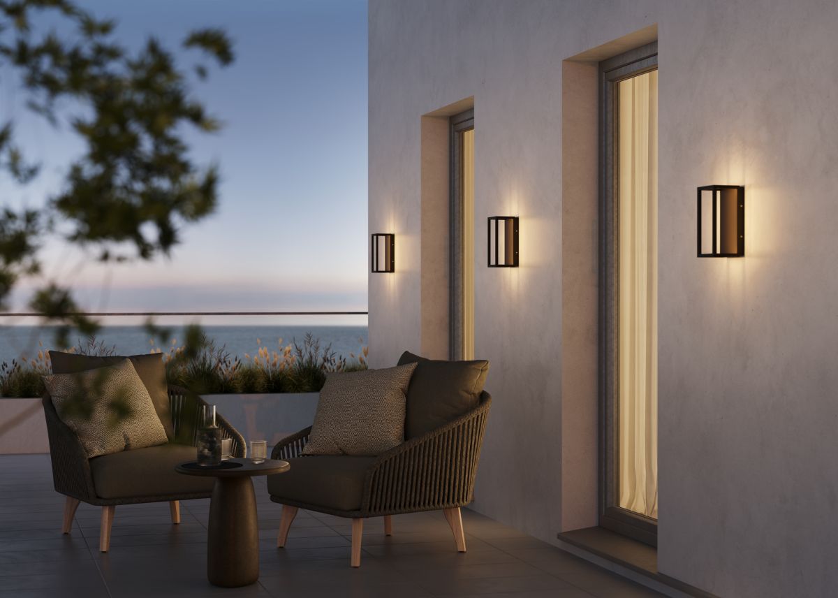 Уличный настенный светильник Maytoni Frame O527WL-L12B3K