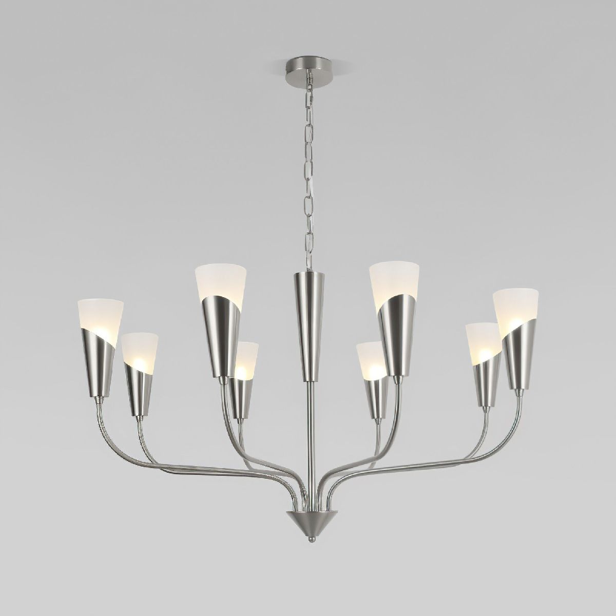 Подвесная люстра Eurosvet 60167/8 никель Smart a068285