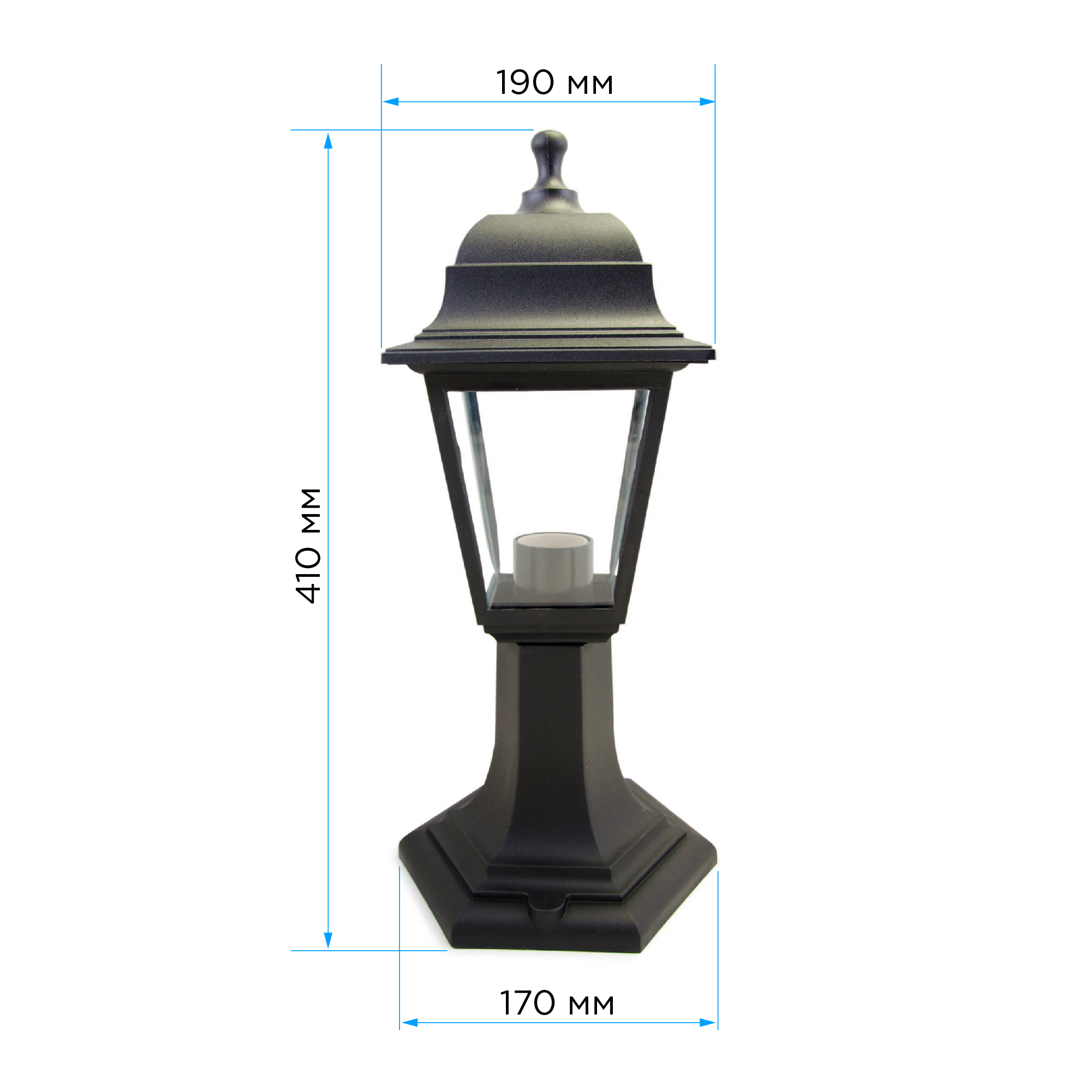 Уличный светильник Apeyron Оскар 11-12ЧЕР