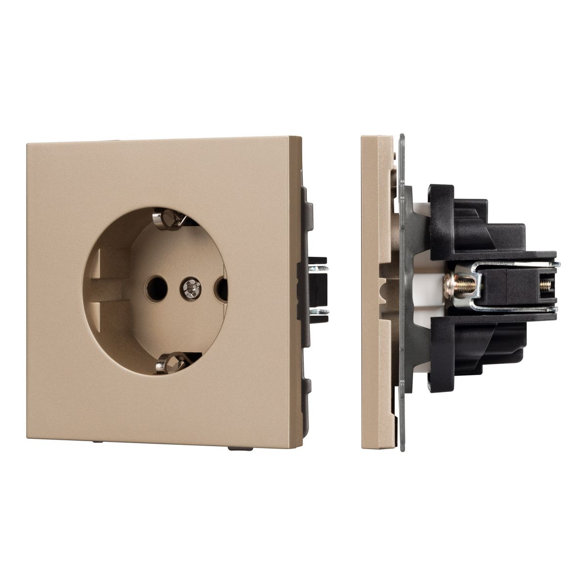 Механизм электрической розетки Arlight SCT-TENDO-MEU1-PL-GD (230V, 16A) 054081