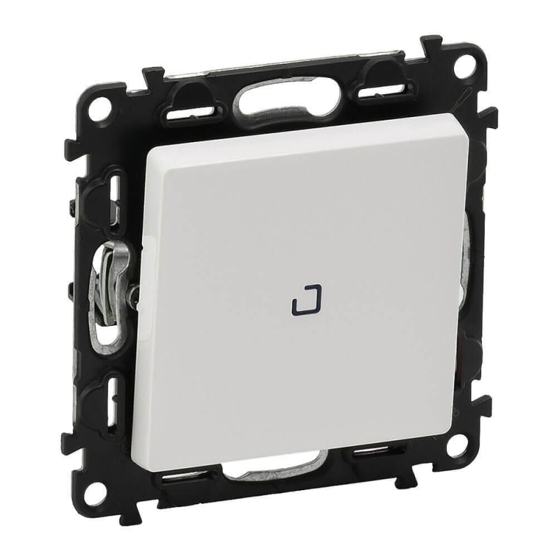 Выключатель одноклавишный Legrand Valena Life 10A 250V с подсветкой белый 752410