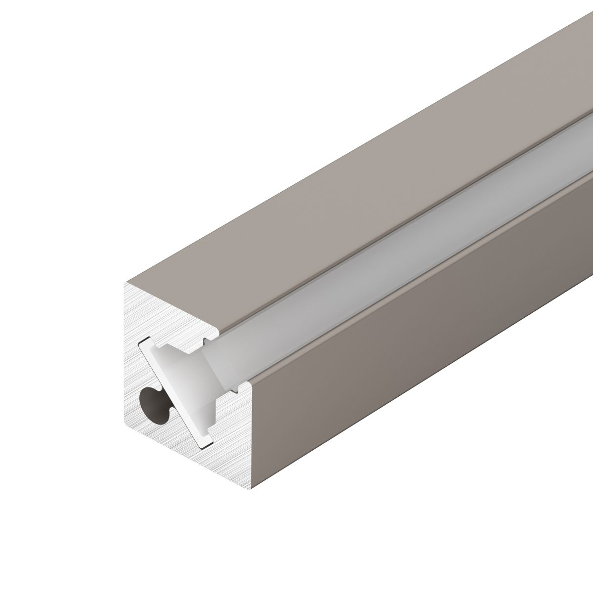 Профиль c экраном Arlight SL-KANT-H10-SQUARE-2000 CHAMPAGNE GOLD (Алюминий+пластик) 055320