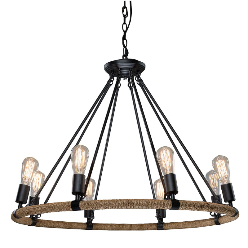 Подвесная люстра LOFT IT Rope filament Loft1861/8 Подвесная люстра LOFT IT Rope filament Loft1861/8