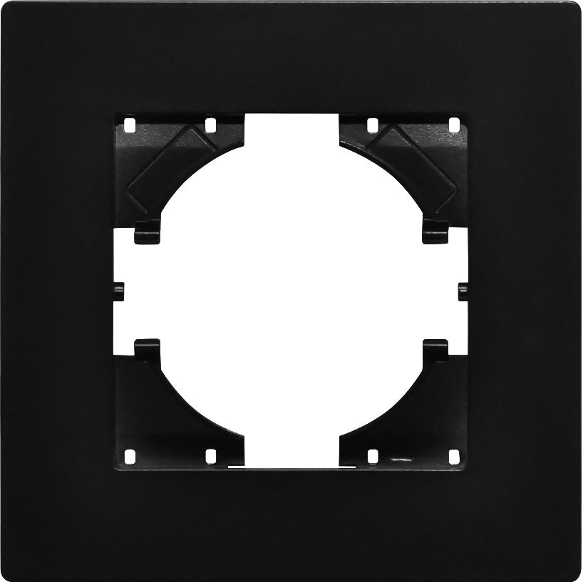Рамка пластиковая на 1 пост Arlight FRM-PERIO-PL-1-BK 049689