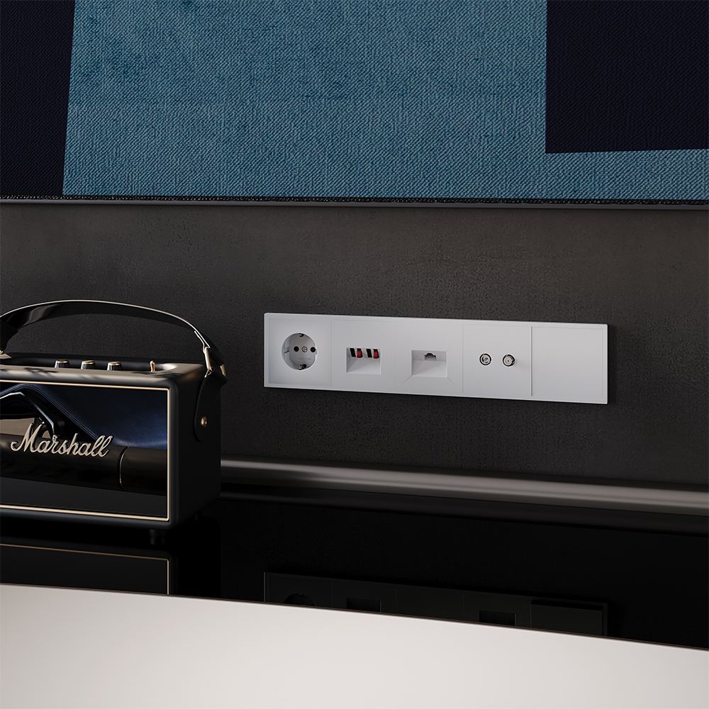 Розетка телевизионная Voltum S70 VLS060402 (белый матовый)