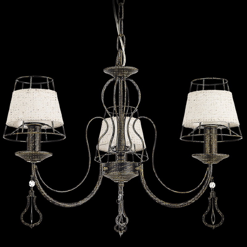 Подвесная люстра Illumico IL2353-3PB-26 BK GD Подвесная люстра Illumico IL2353-3PB-26 BK GD