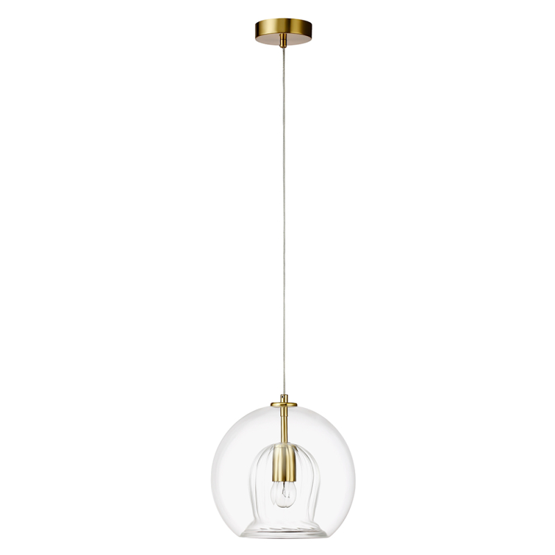 Подвесной светильник Crystal Lux LUISA SP1 BRASS/TRANSPARENT Подвесной светильник Crystal Lux LUISA SP1 BRASS/TRANSPARENT