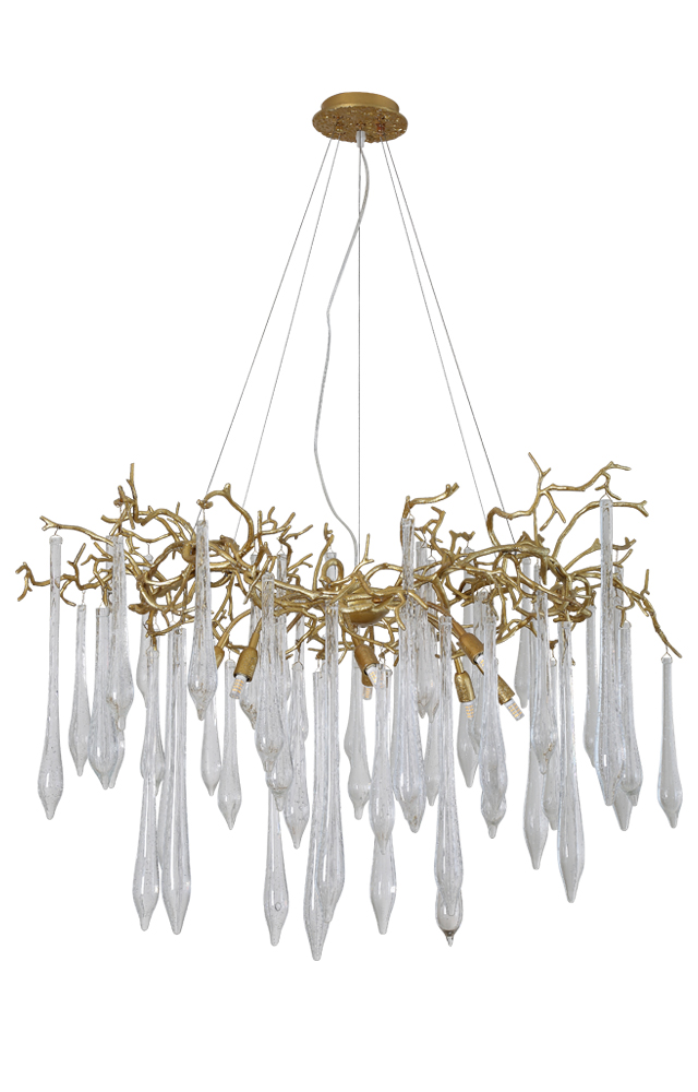 Подвесная люстра Crystal Lux Reina REINA SP8 D1000 GOLD PEARL Подвесная люстра Crystal Lux Reina REINA SP8 D1000 GOLD PEARL