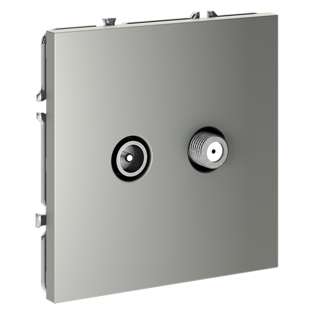 Розетка телевизионная Voltum S70 VLS060405 (сталь)