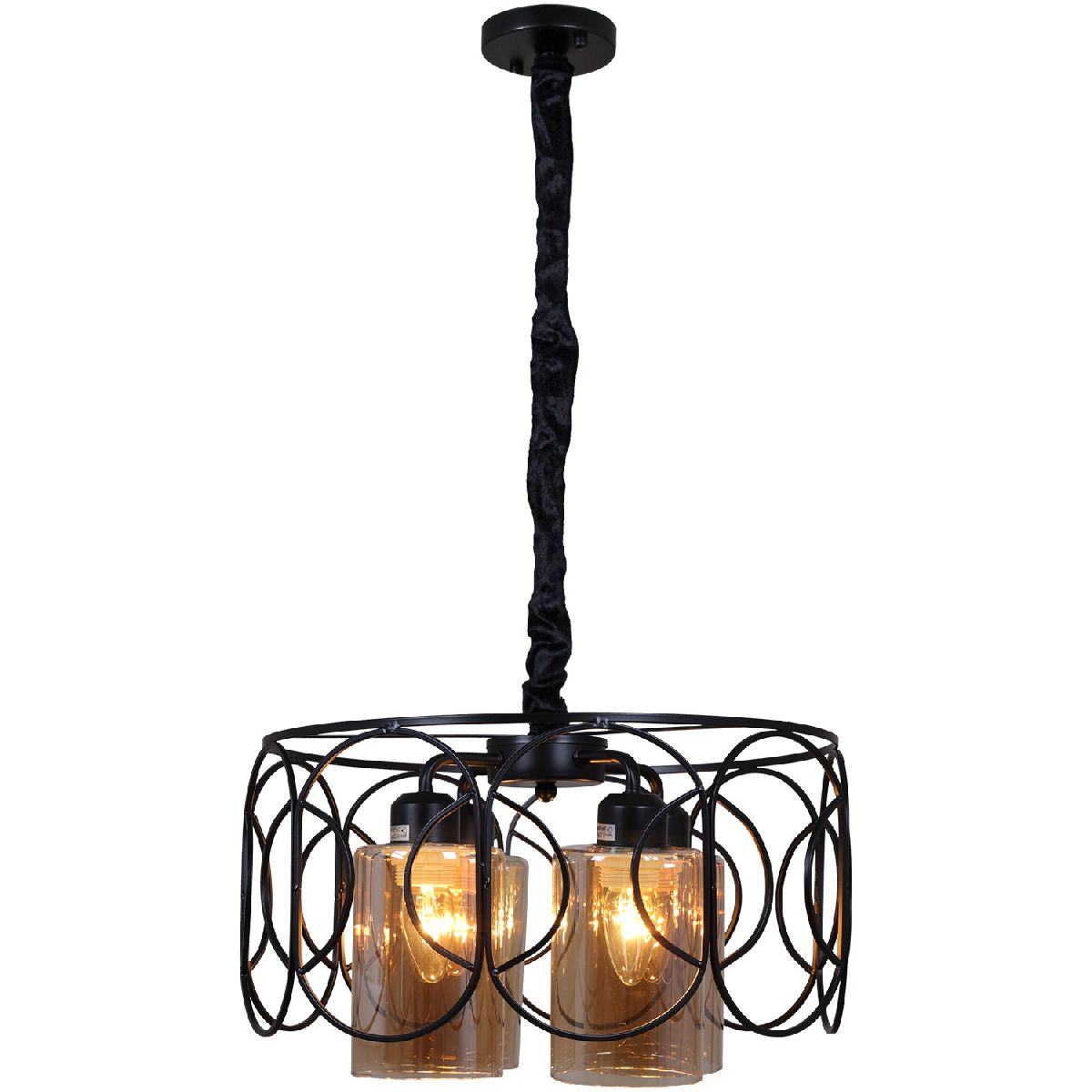 Подвесная люстра Reluce 03883-0.4-04 BK Подвесная люстра Reluce 03883-0.4-04 BK