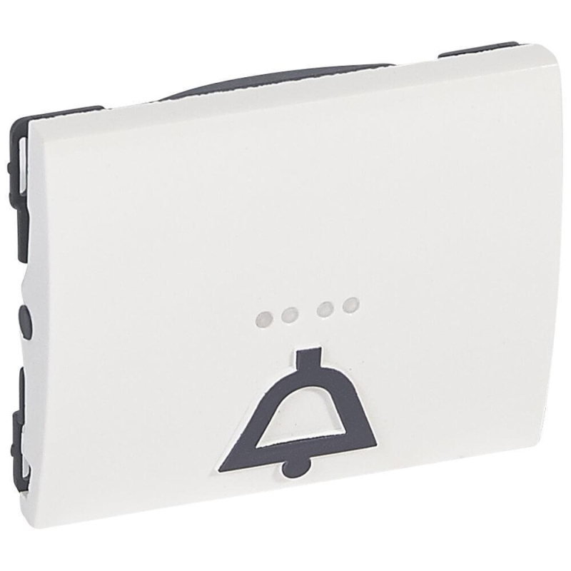 Лицевая панель Legrand Galea Life переключателя на 2 направления с подсветкой Звонок белая 771012