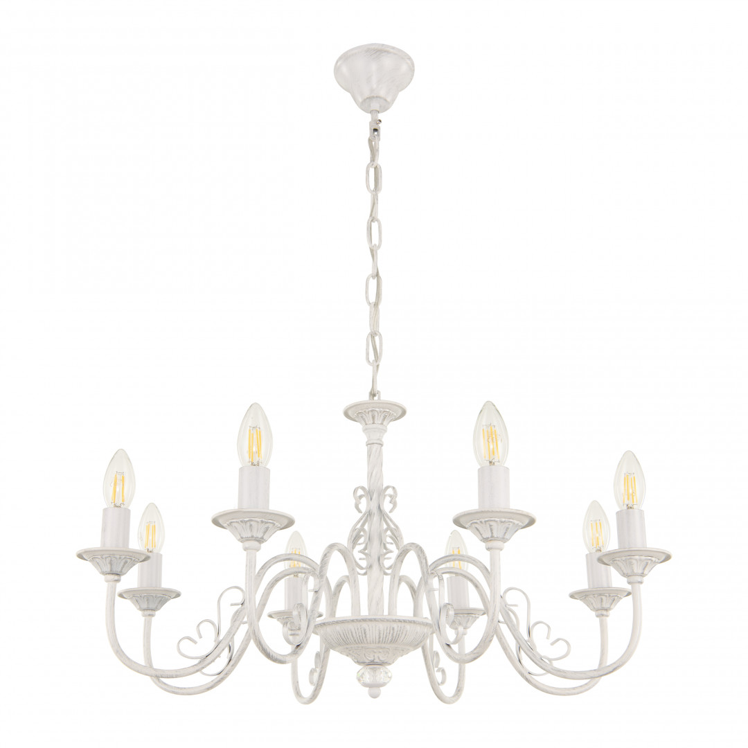 Подвесная люстра Arte Milano 342620/8 WT+SL Подвесная люстра Arte Milano 342620/8 WT+SL